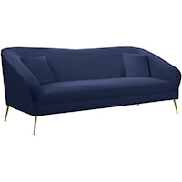 Hermosa Navy Velvet Sofa