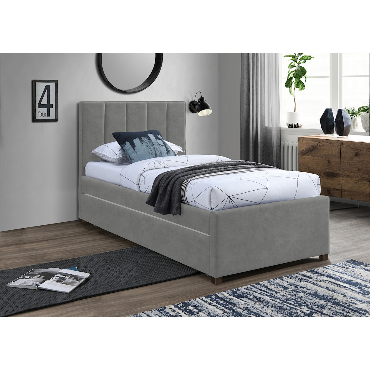 Meridian Furniture Hudson Twin Trundle Bed