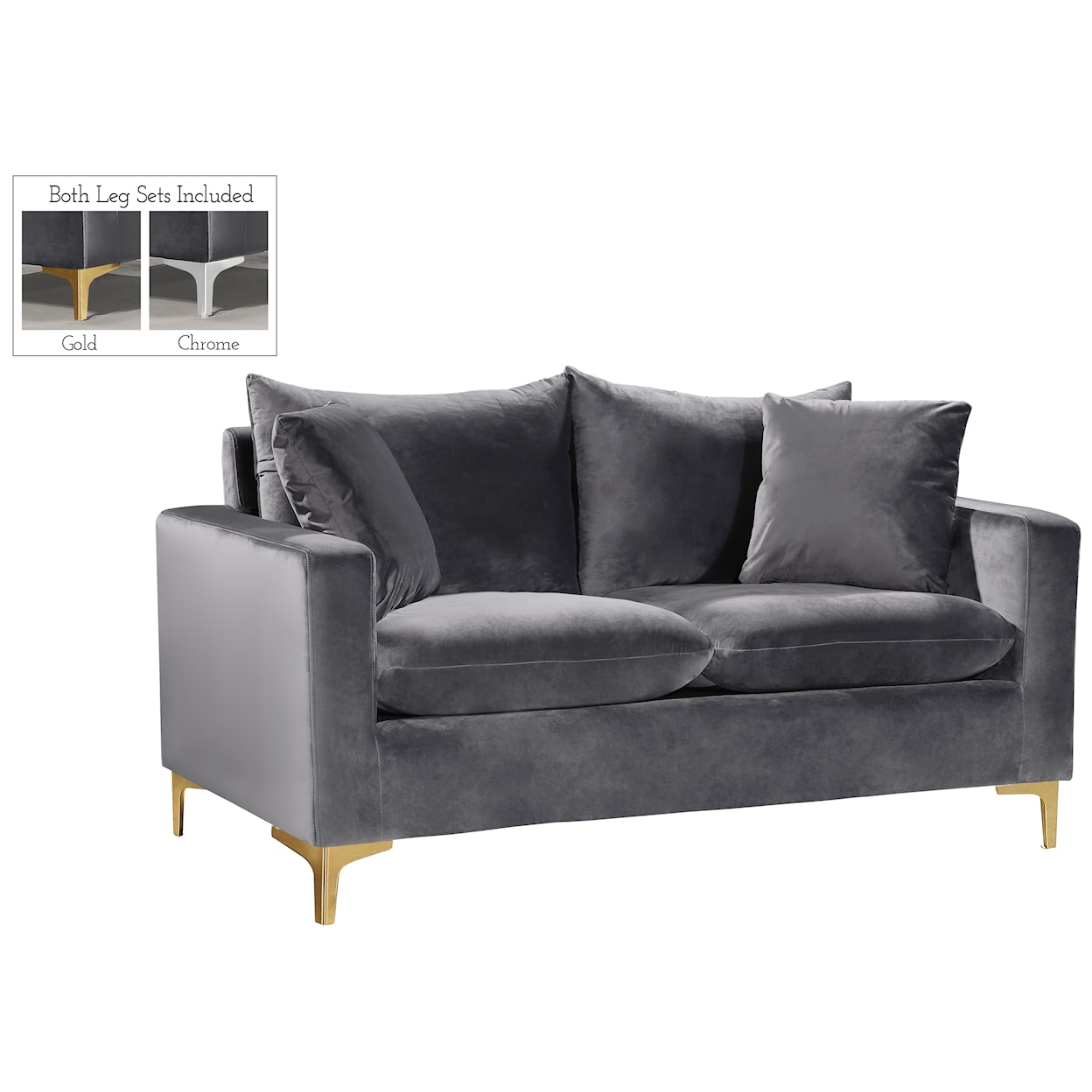 Meridian Furniture Naomi Loveseat