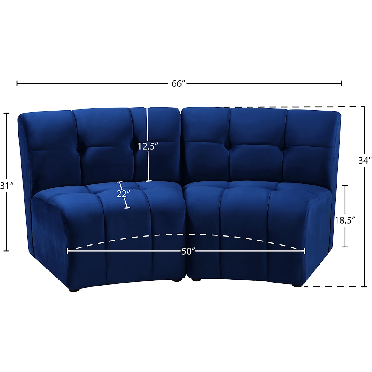 Meridian Furniture Limitless 2pc. Modular Sectional