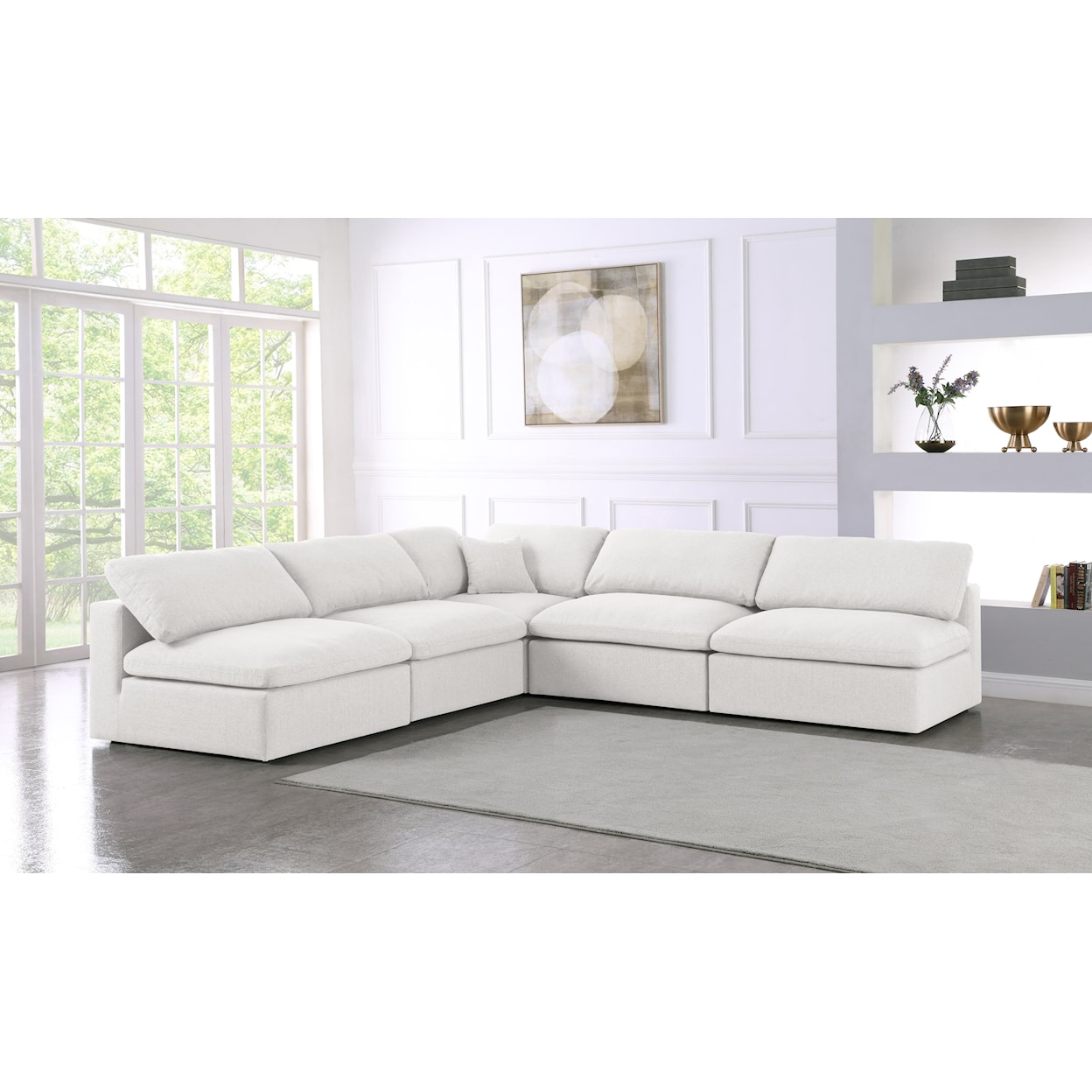 Meridian Furniture Serene Deluxe Comfort Modular Sectional