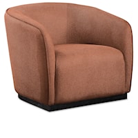 Mylah Cognac Polyester Fabric Chair