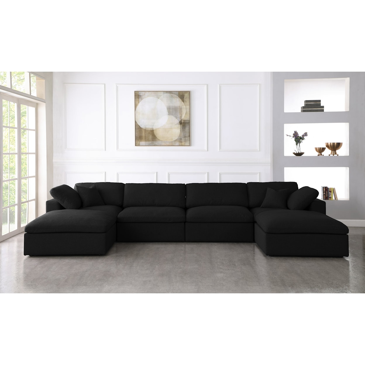 Meridian Furniture Serene Deluxe Comfort Modular Sectional