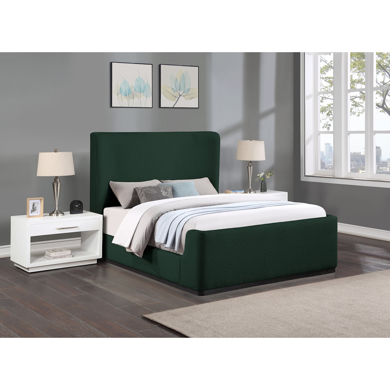 Meridian Furniture Oliver King Bed (3 Boxes)