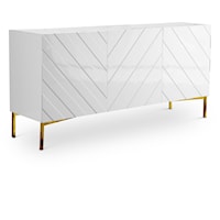 Contemporary White Sideboard with Storage