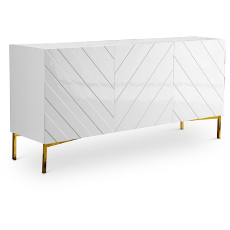 White Sideboard with Storage