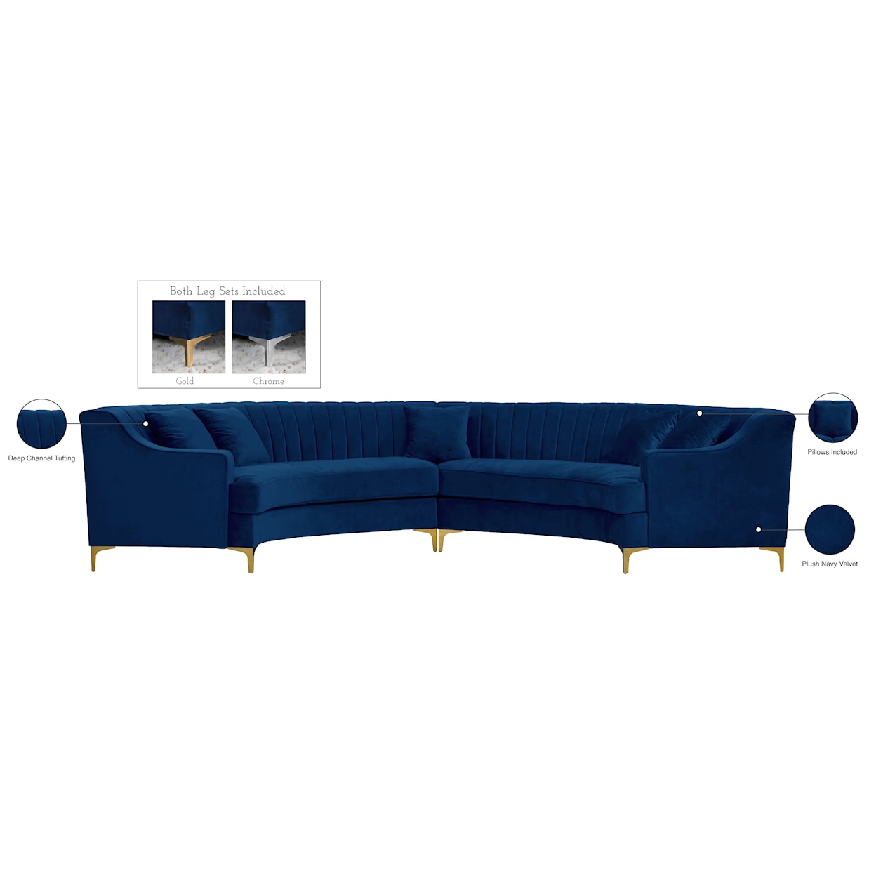 Meridian Furniture Jackson 2pc. Sectional