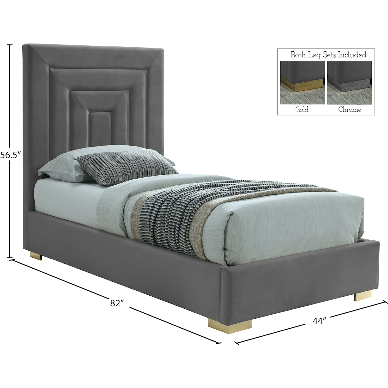 Meridian Furniture Nora Twin Bed