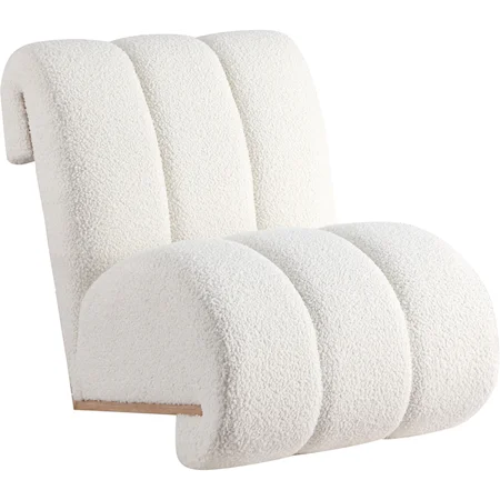 Swoon Cream Faux Sheepskin Accent Chair