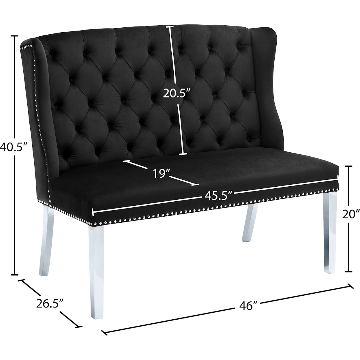 Meridian Furniture Suri Accent Bench