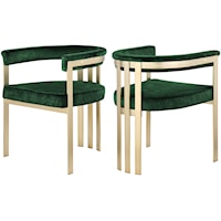 Marcello Green Velvet Dining Chair