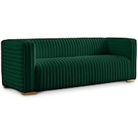 Ravish Green Velvet Sofa