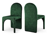 Contemporary Velvet Upholstered Dining Side Chair