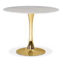 Tulip Gold Dining Table (3 Boxes)