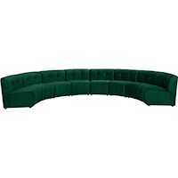 Limitless Green Velvet 8Pc. Modular Sectional