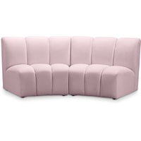 Infinity Pink Velvet 2Pc. Modular Sectional