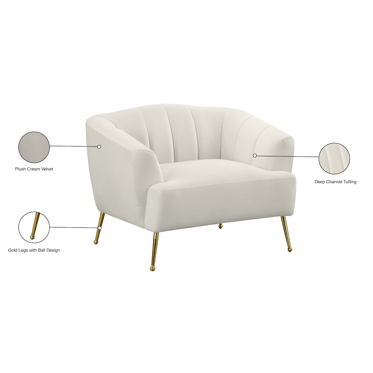Meridian Furniture Tori Accent Chair