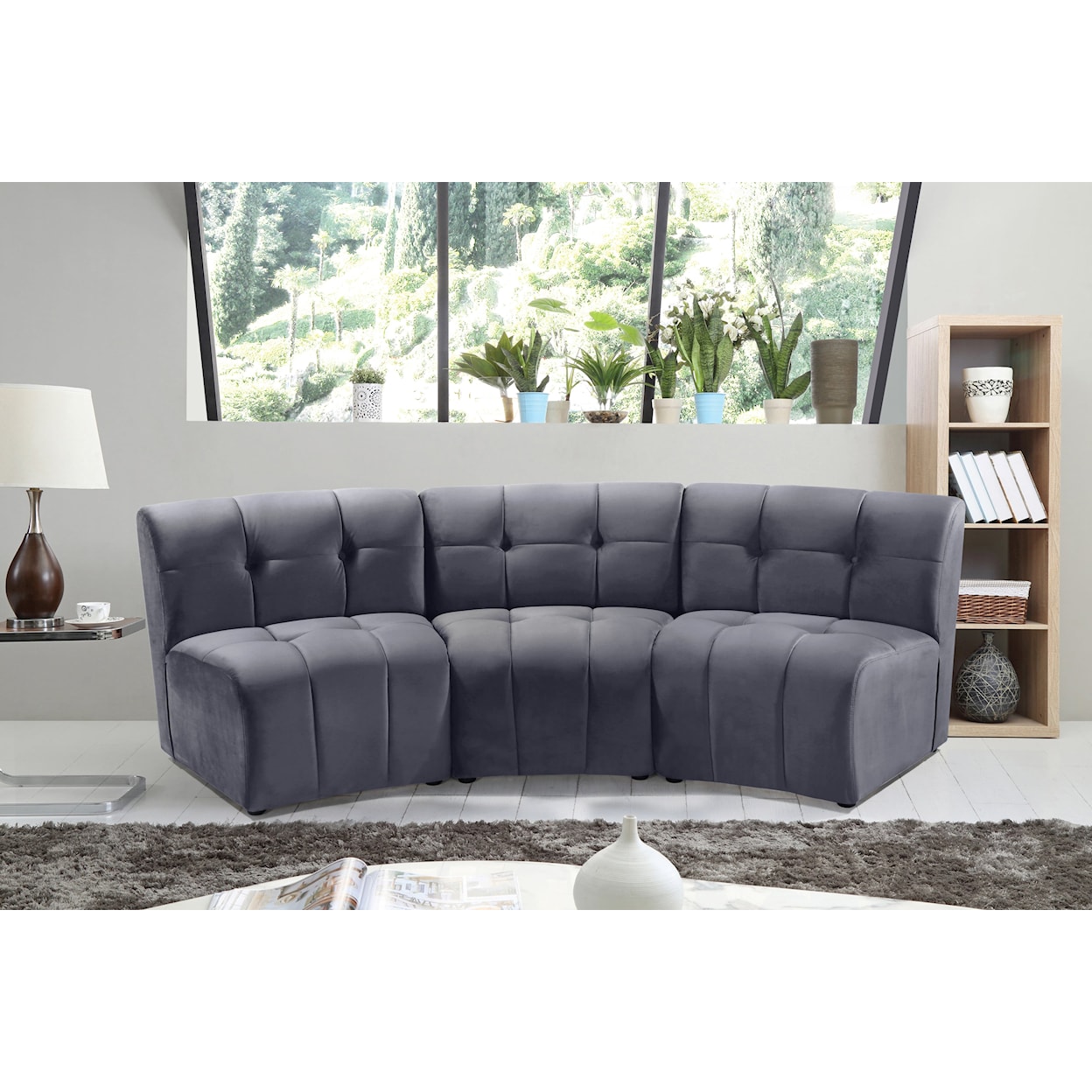 Meridian Furniture Limitless 3pc. Modular Sectional