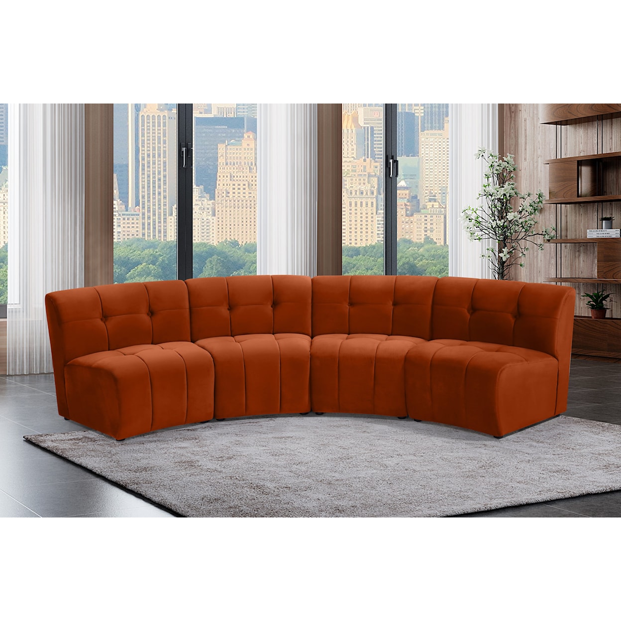 Meridian Furniture Limitless 4pc. Modular Sectional