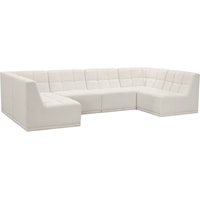 Relax Cream Velvet Modular Sectional