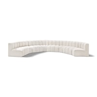 Arc Cream Boucle Fabric Modular Sofa