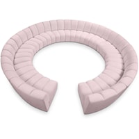 Infinity Pink Velvet 12Pc. Modular Sectional