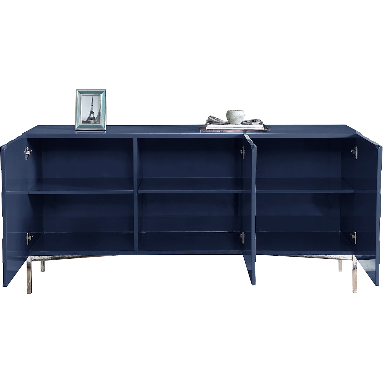 Meridian Furniture Collette Navy Sideboard with Storage