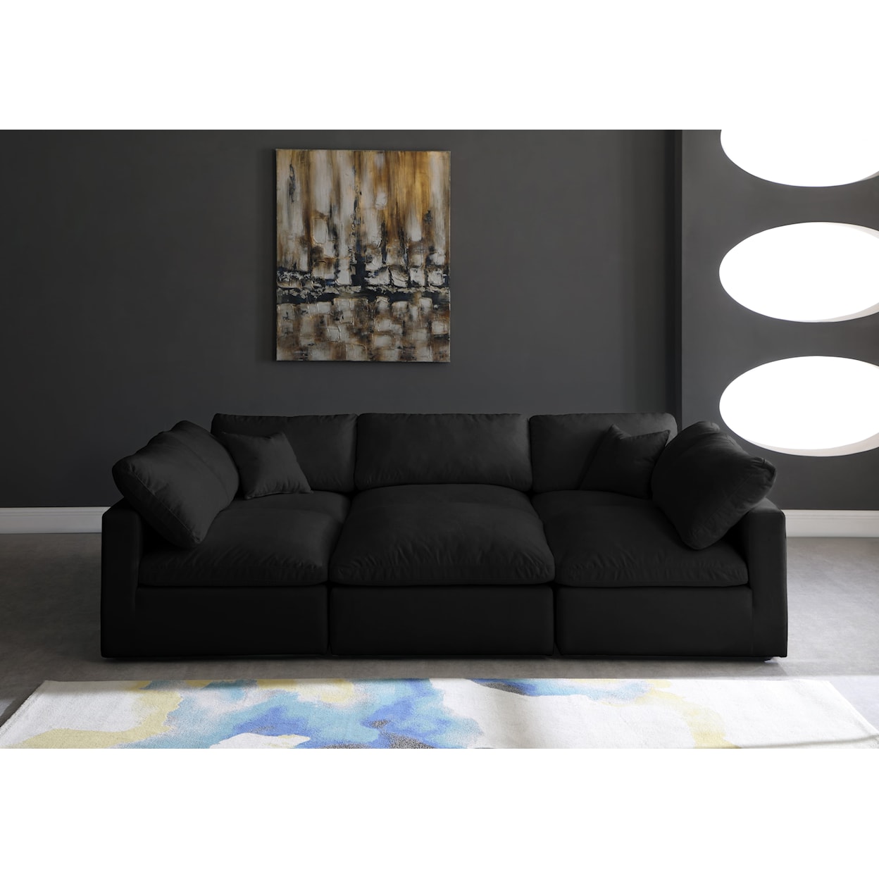 Meridian Furniture Plush Standard Comfort Modular Sectional