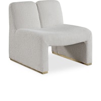 Contemporary Upholstered Armless Accent Chair