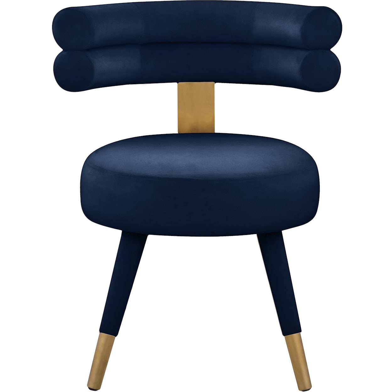 Meridian Furniture Fitzroy Upholstered Navy Velvet Dining Chair