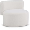 Meridian Furniture Como Upholstered Cream Boucle Fabric Accent Chair