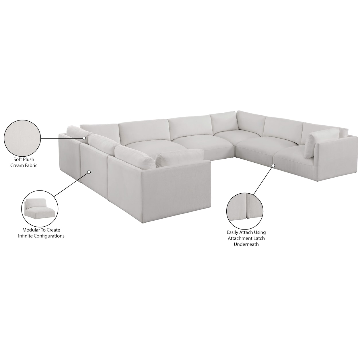 Meridian Furniture Ease Modular Sectional