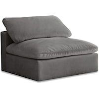 Cozy Grey Velvet Chair