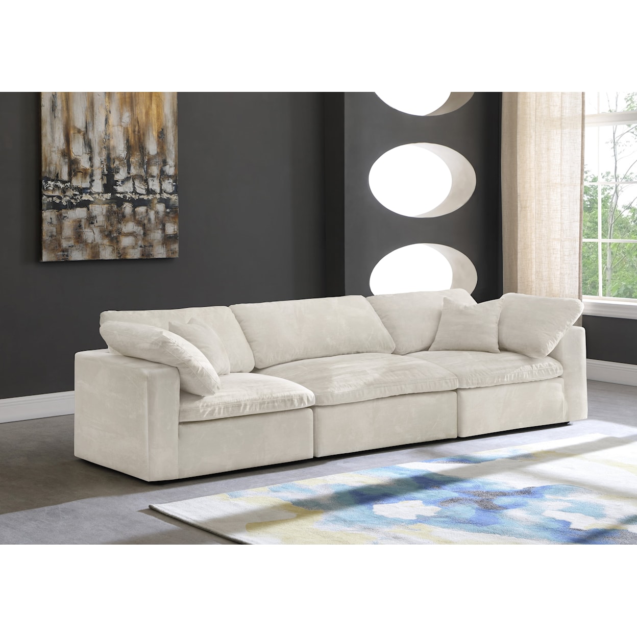 Meridian Furniture Cozy Comfort Modular Sofa