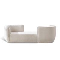 Hilton Cream Fabric Chaise