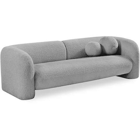 Emory Grey Boucle Fabric Sofa
