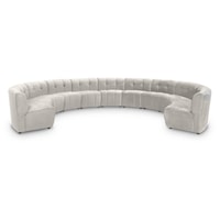 Limitless Cream Velvet 11Pc. Modular Sectional