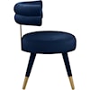 Meridian Furniture Fitzroy Upholstered Navy Velvet Dining Chair