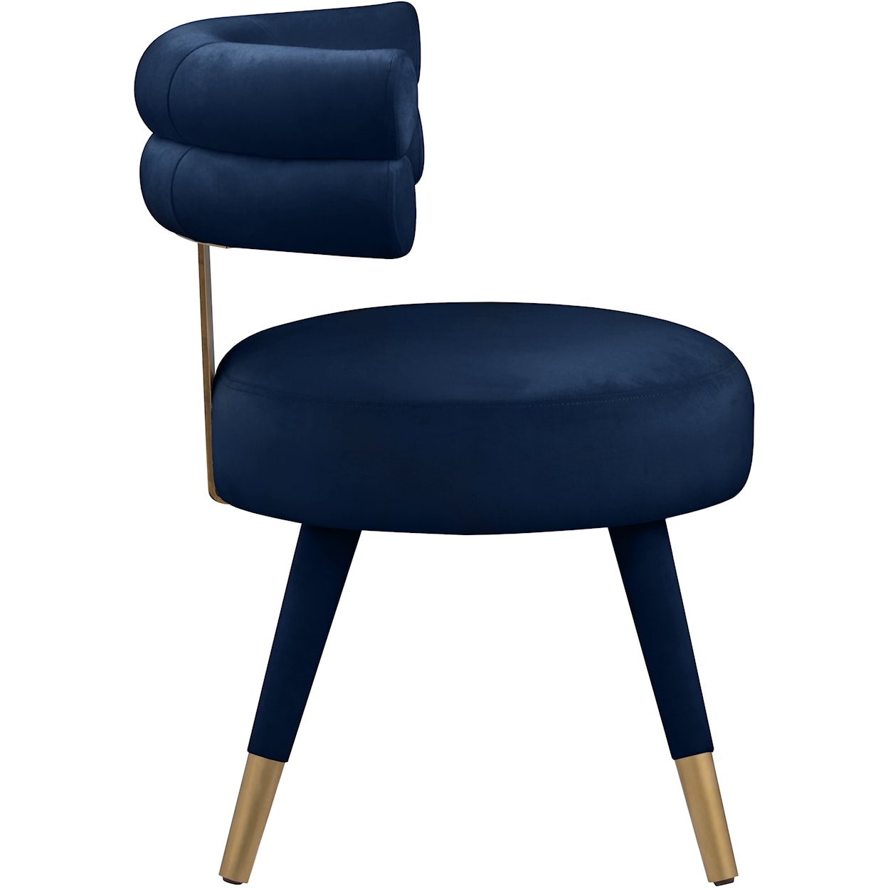 Meridian Furniture Fitzroy Upholstered Navy Velvet Dining Chair