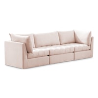 Jacob Pink Velvet Modular Sofa