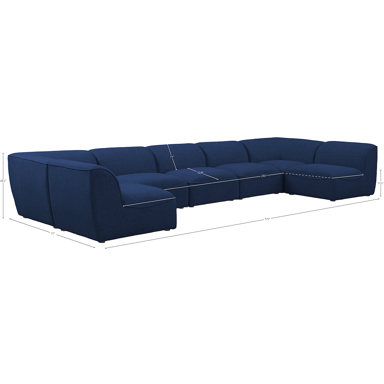 Meridian Furniture Miramar Modular Sectional