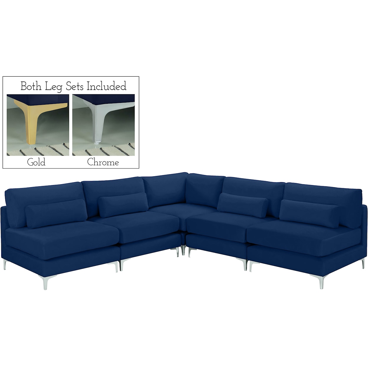 Meridian Furniture Julia Modular Sectional (5 Boxes)