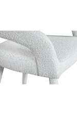 Meridian Furniture Destiny Contemporary Upholstered Cream Velvet Bench