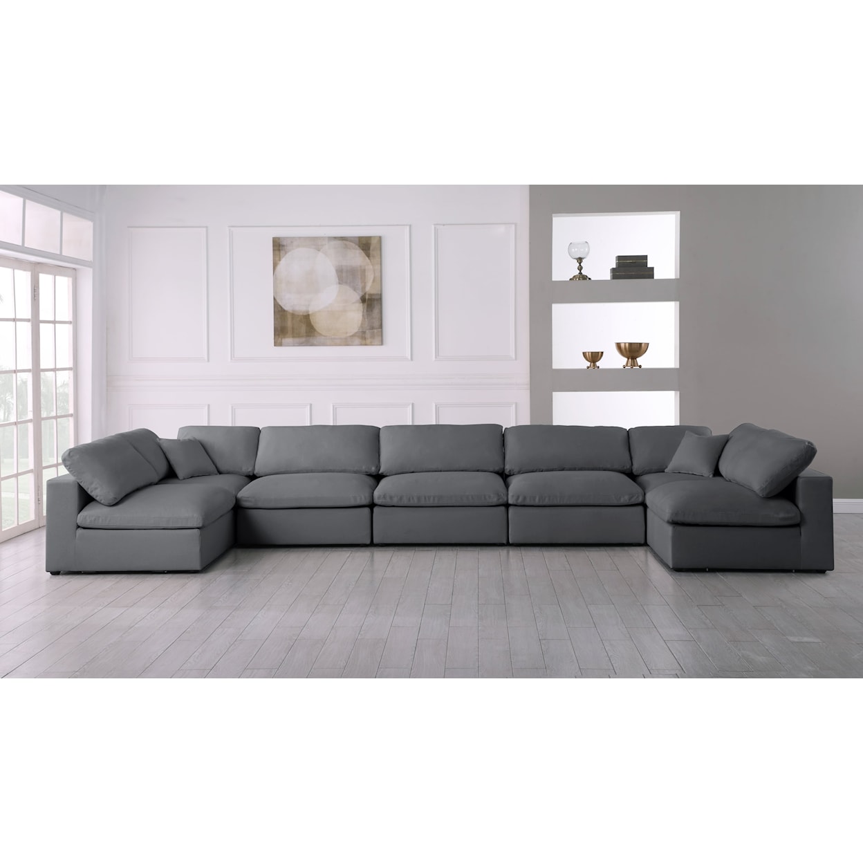 Meridian Furniture Serene Deluxe Comfort Modular Sectional