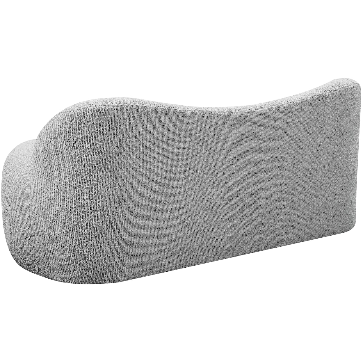 Meridian Furniture Flair Upholstered Grey Boucle Fabric Bench