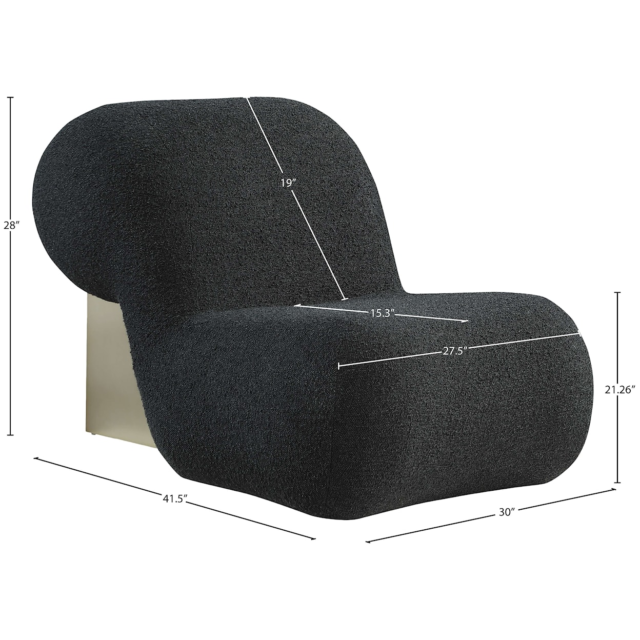 Meridian Furniture Quadra Accent Chair