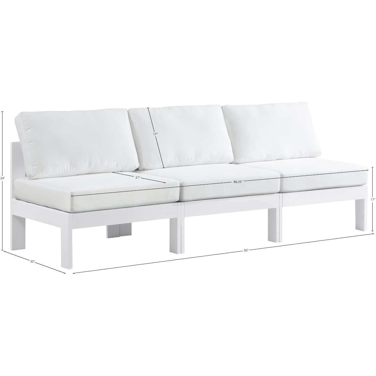 Meridian Furniture Nizuc Modular Sofa