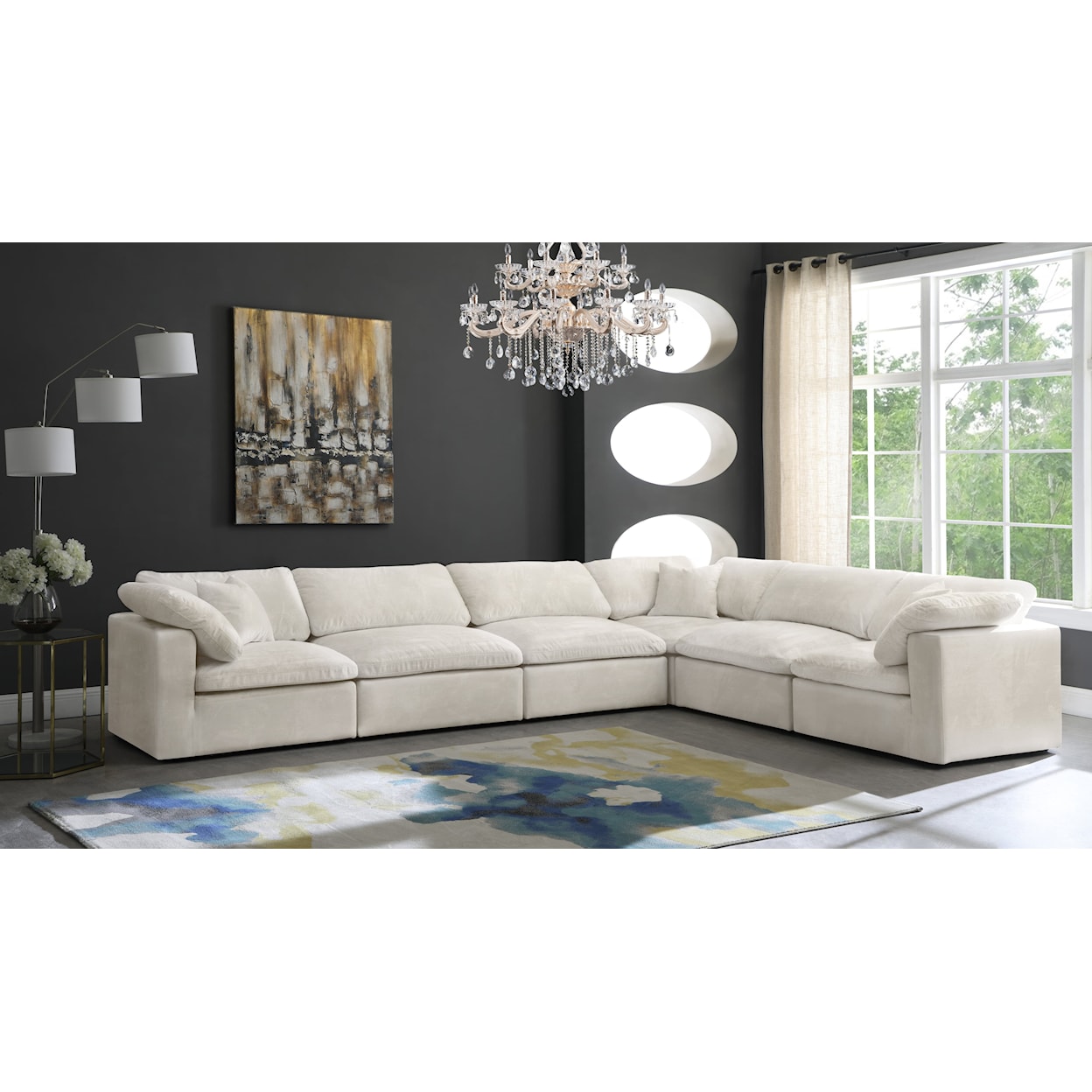 Meridian Furniture Cozy Comfort Modular Sectional