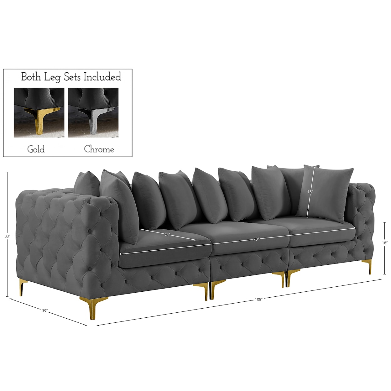 Meridian Furniture Tremblay Modular Sofa