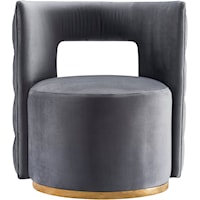 Contemporary Velvet Accent Chair
